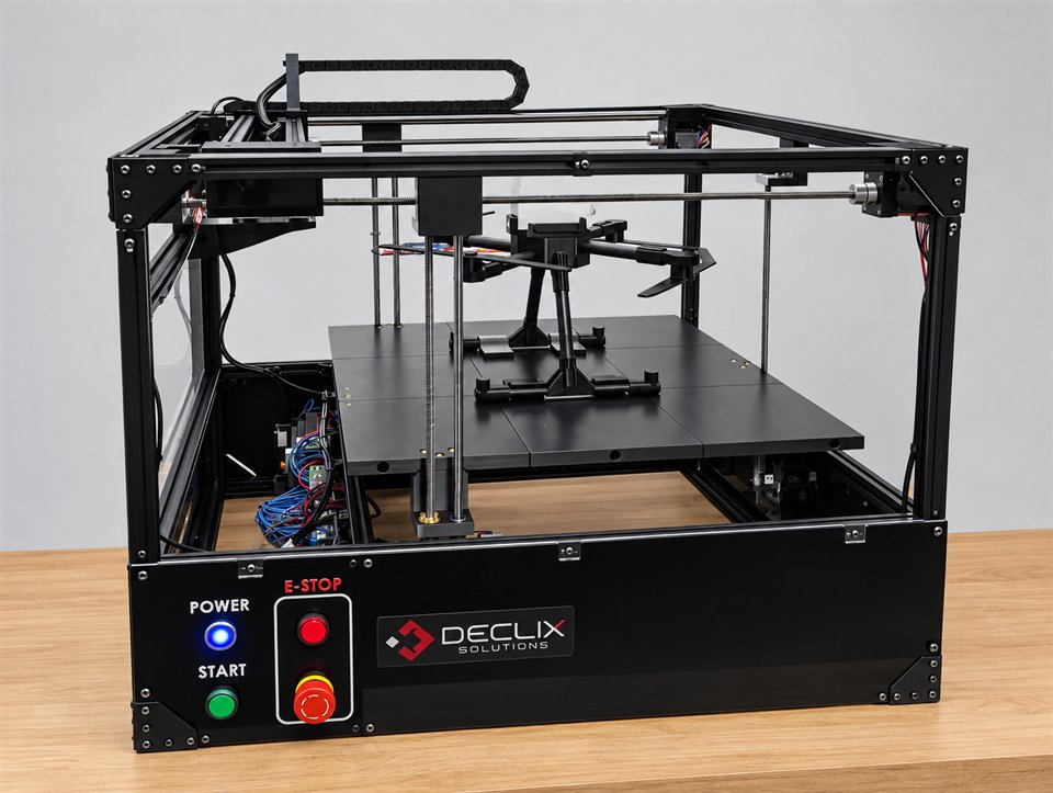 Banc d'essai Declix d'échange automatisé de batteries de drone